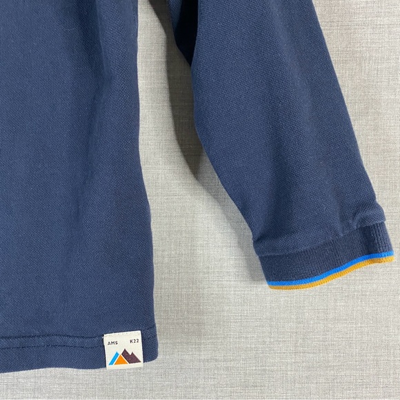 Scotch & Soda Boys Navy Blue Longsleeve Polo Size 4 - Picture 4 of 6